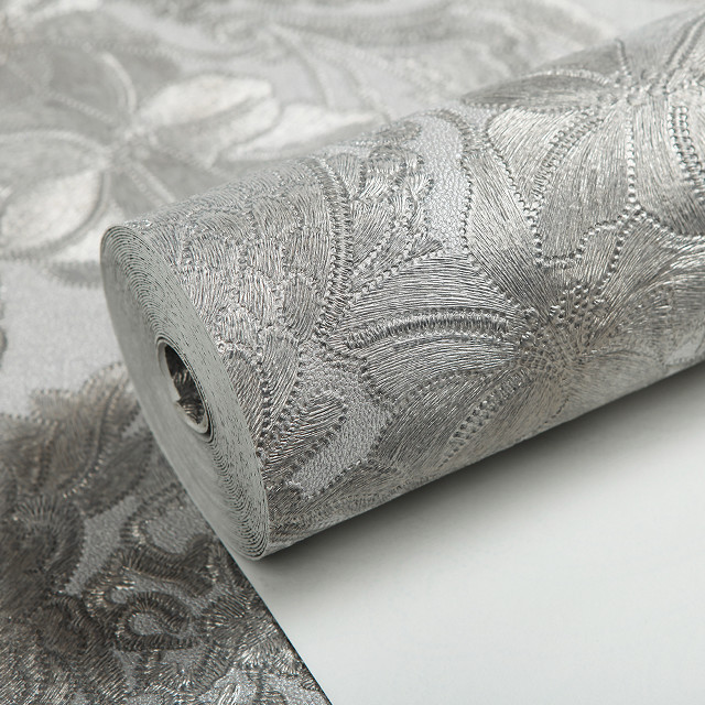White paper silver pattern roll free wallpaper for tablet - medium preview image
