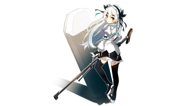 Woman sword shield standing white free wallpaper for desktop - medium preview image