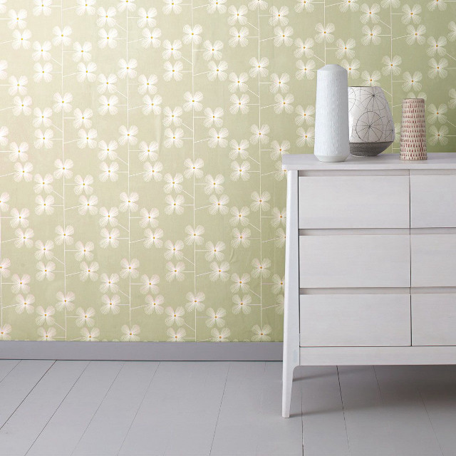 White dresser flower pattern wall free wallpaper for tablet - medium preview image