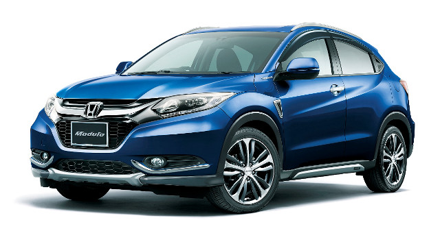 Blue honda hrv front view free wallpaper for desktop - medium preview image