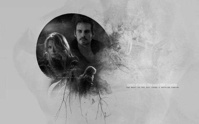 Man woman circle tree fog free wallpaper for desktop - medium preview image