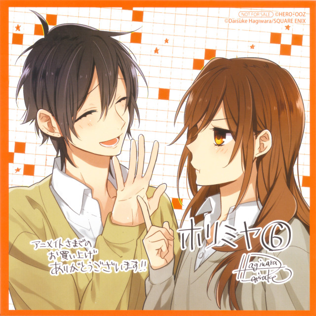 Anime couple peace sign hands free wallpaper for tablet - medium preview image