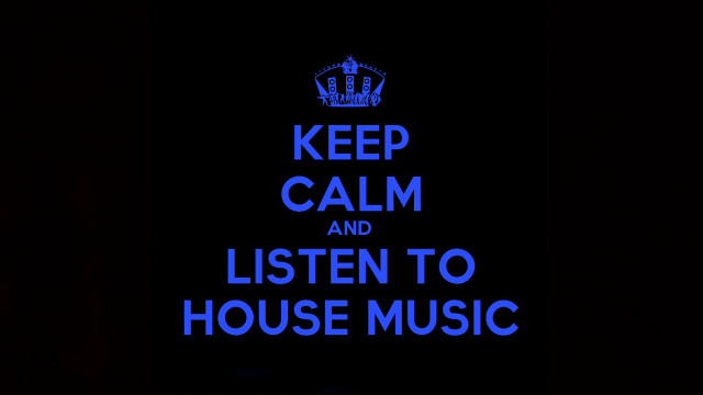 Blue keep calm listen house free wallpaper for desktop - medium preview image