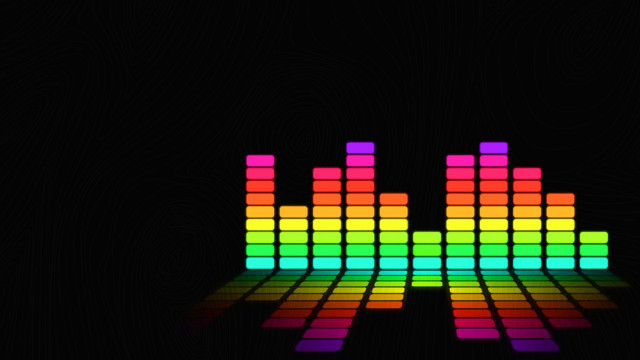 Colorful pixel style music equalizer #2 free wallpaper for desktop - medium preview image