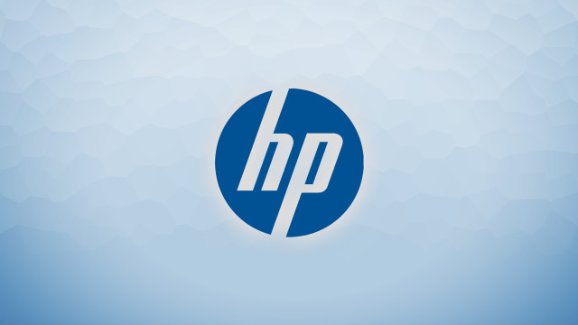 Blue hp logo blue background free wallpaper for desktop - medium preview image