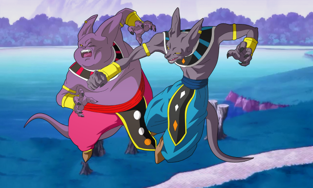 Cats fighting field grass water free wallpaper for desktop - medium preview image