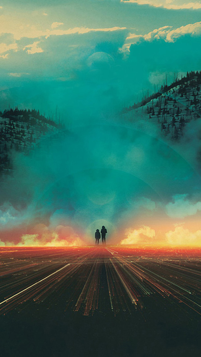 Couple field sky cloud background free wallpaper for mobile - medium preview image