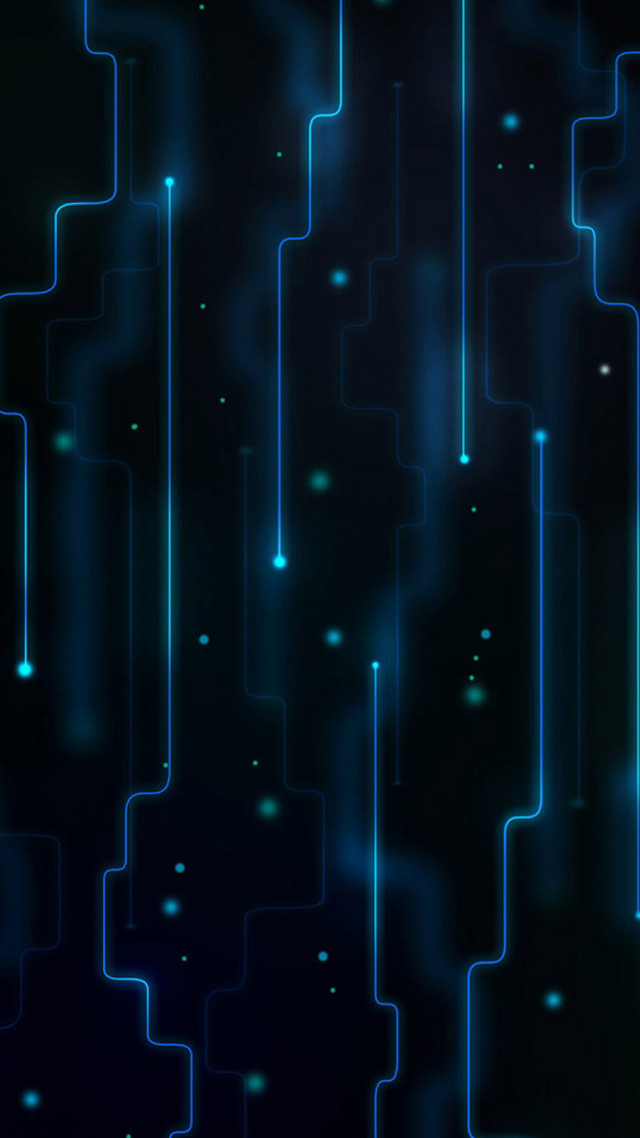 Dark blue background lines dots free wallpaper for mobile - medium preview image