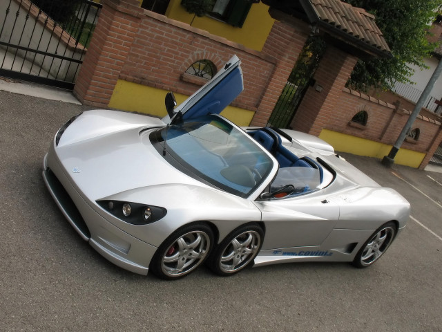 Silver sports car open hood free wallpaper for desktop - medium preview image
