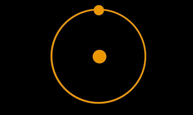 Black background yellow circle two free wallpaper for desktop - medium preview image