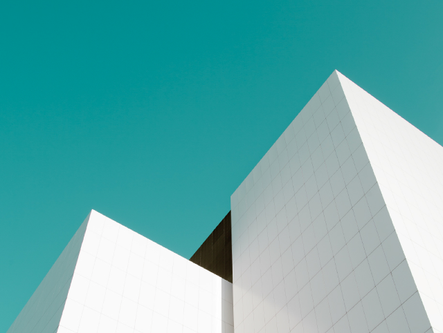 White building clock blue sky free wallpaper for desktop - medium preview image