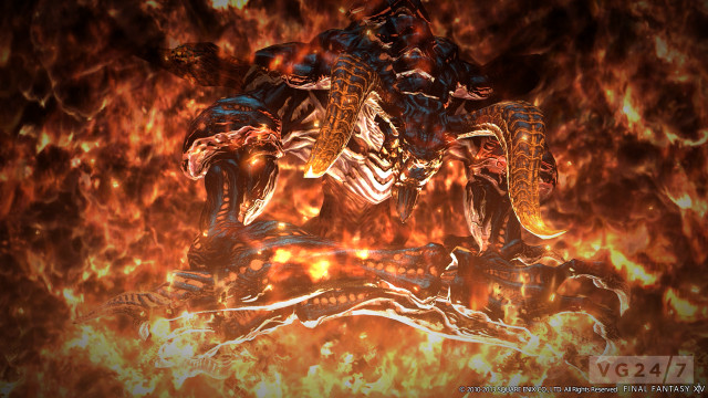 Demonic demon fire background flames #2 free wallpaper for desktop - medium preview image