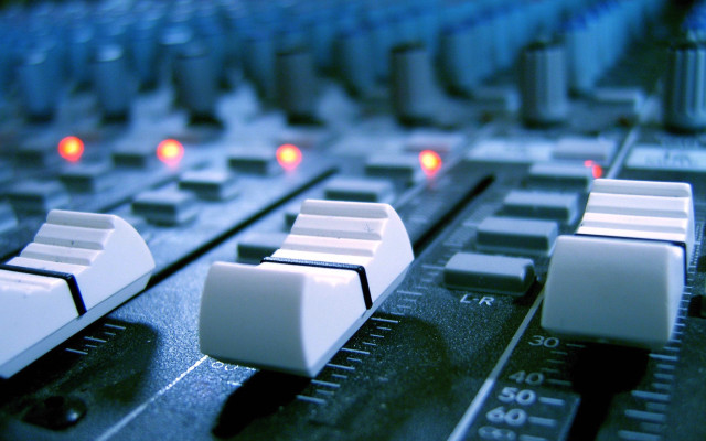 Sound board closeup buttons knobs #2 free wallpaper for desktop - medium preview image