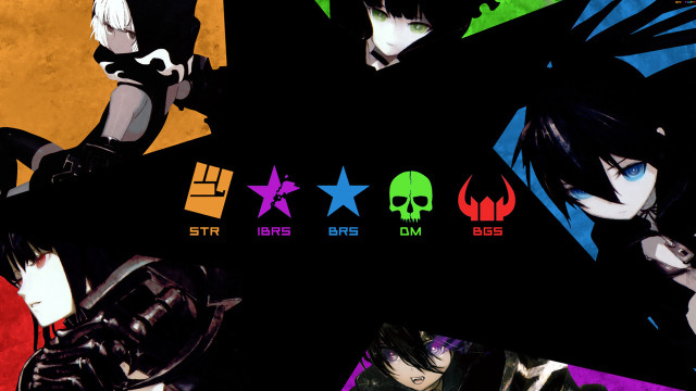 Anime characters colored stars shapes free wallpaper for desktop - medium preview image