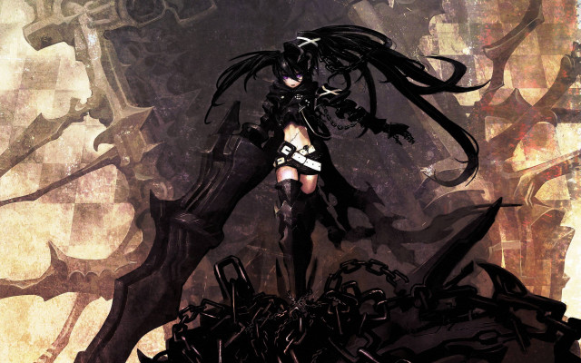 Woman sword demon blackhair gothic free wallpaper for desktop - medium preview image