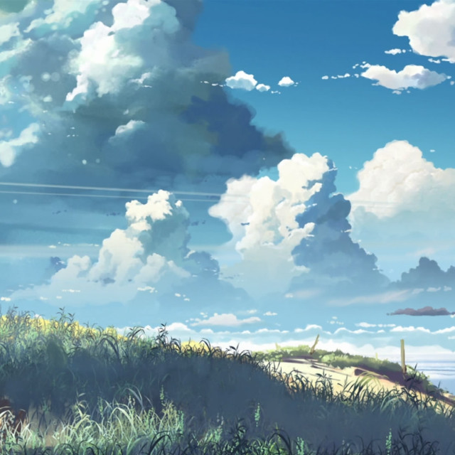 Person hill horse background clouds free wallpaper for tablet - medium preview image