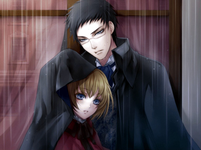 Couple people standing room rain free wallpaper for desktop - medium preview image