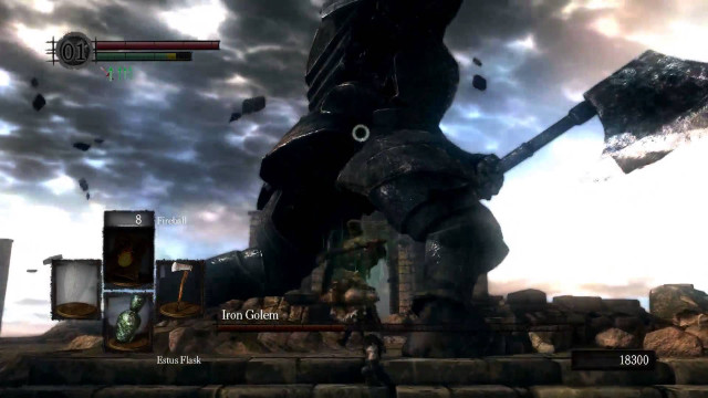 Video game character umbrella cloudy free wallpaper for desktop - medium preview image