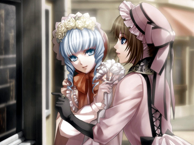 Anime characters window cat head free wallpaper for desktop - medium preview image