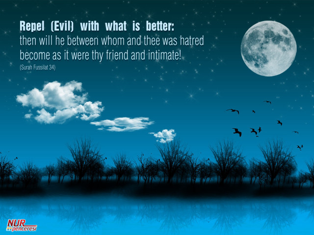 Full moon trees quote man free wallpaper for desktop - medium preview image
