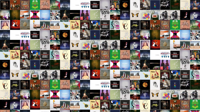 Collage books people clock wall free wallpaper for desktop - medium preview image