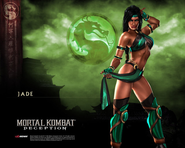 Woman green outfit sword ball free wallpaper for desktop - medium preview image