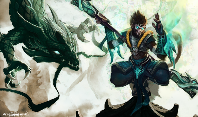 Man sword dragon demon fantasy free wallpaper for desktop - medium preview image