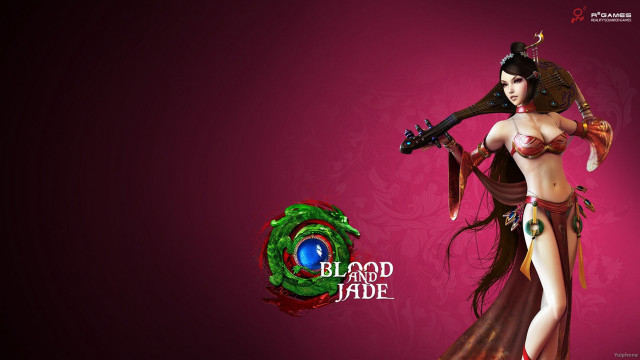 Woman costume sword ball blood free wallpaper for desktop - medium preview image