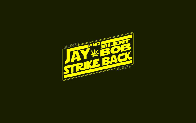 Yellow black sticker jay bob free wallpaper for desktop - medium preview image