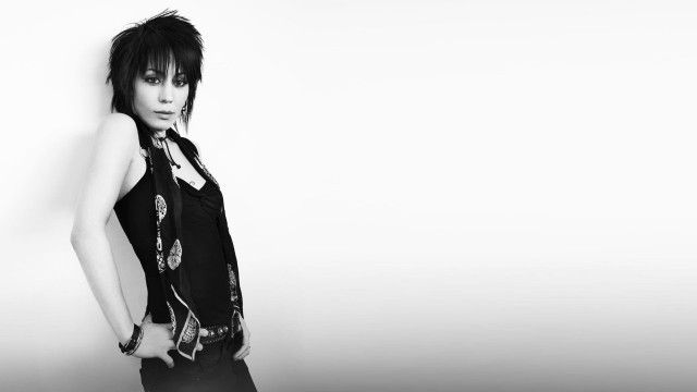 Gothic blackhaired woman bangle lips free wallpaper for desktop - medium preview image