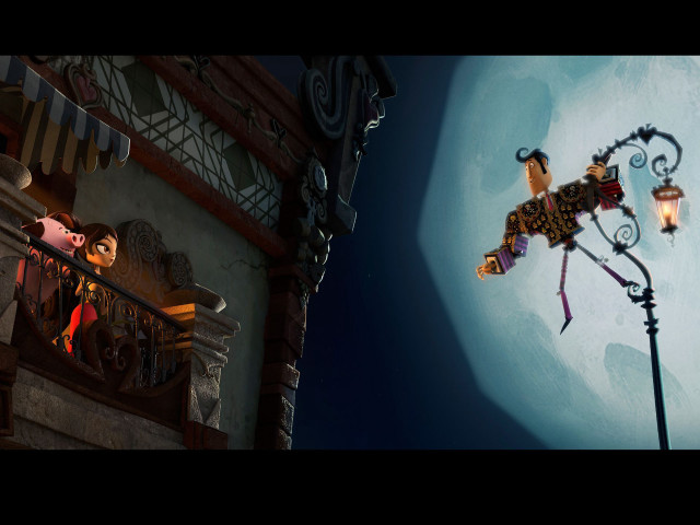 Cartoon character balcony lamp post free wallpaper for desktop - medium preview image