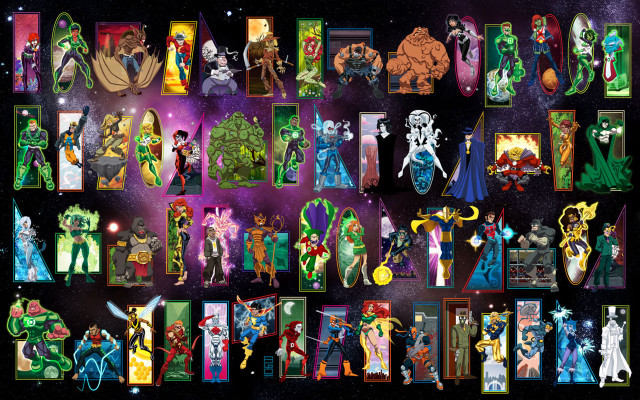 Cartoon characters in space stars free wallpaper for desktop - medium preview image