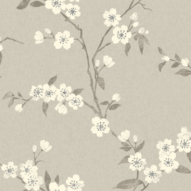 Flower pattern gray background white free wallpaper for tablet - medium preview image