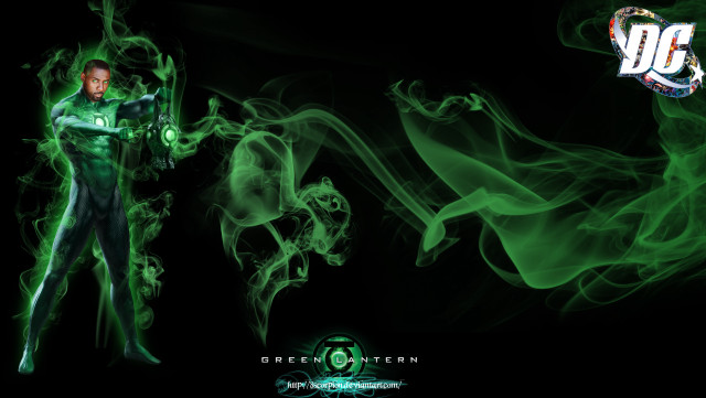 Cedric green suit cybernetic glowing free wallpaper for desktop - medium preview image