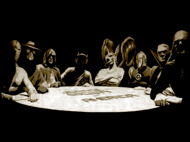 Happy birthday group table celebration free wallpaper for desktop - medium preview image