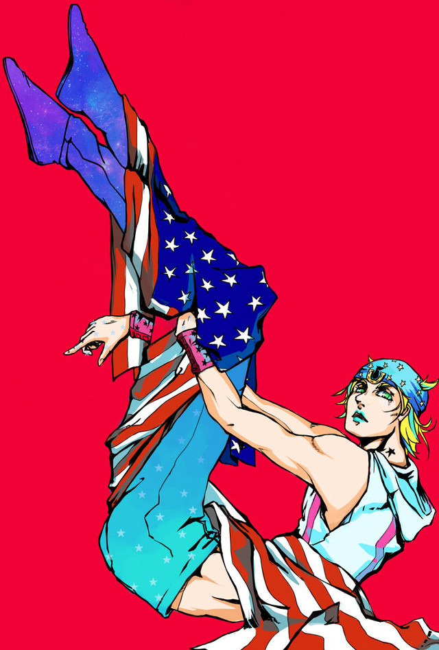 Patriotic woman holding flag man free wallpaper for mobile - medium preview image