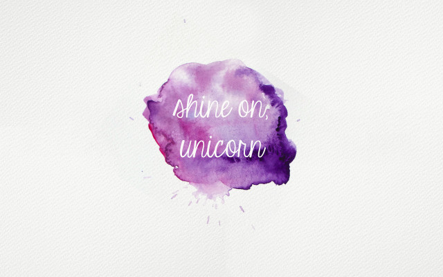 Watercolor painting shine our unicorn free wallpaper for desktop - medium preview image