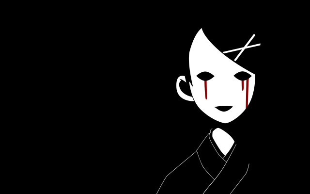 Cartoon character knife hair blood free wallpaper for desktop - medium preview image