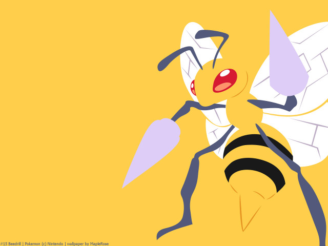 Cartoon bee red nose black free wallpaper for desktop - medium preview image