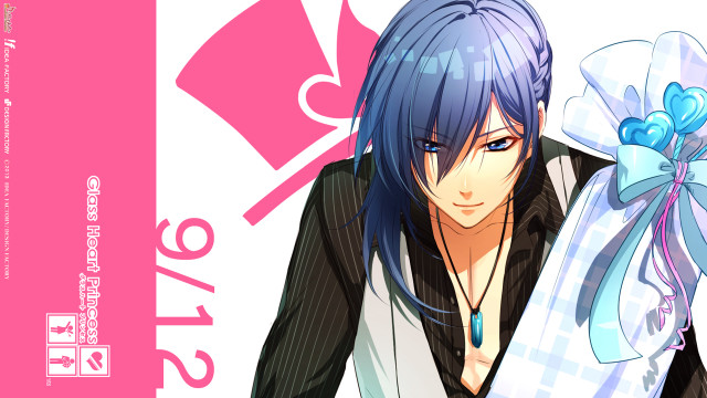 Anime blue hair candy bag free wallpaper for desktop - medium preview image