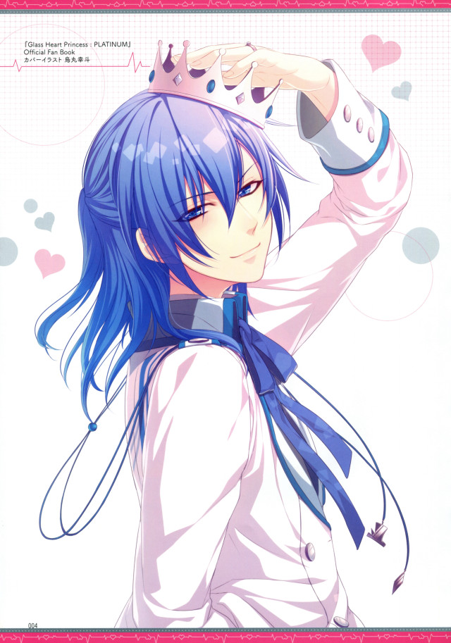 Blue haired girl white shirt #2 free wallpaper for mobile - medium preview image