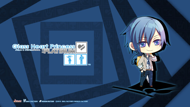 Bluehair backpack chibi male smile free wallpaper for desktop - medium preview image