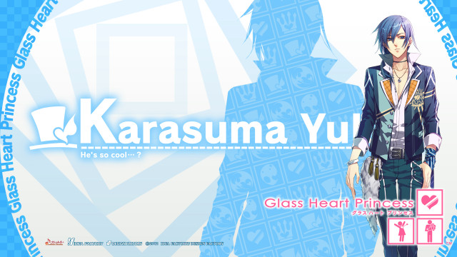Karasuma yu blue background hologram free wallpaper for desktop - medium preview image
