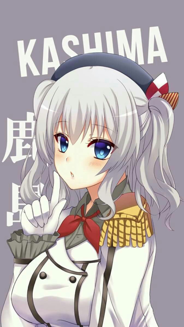 Anime girl white hair sailor #3 free wallpaper for mobile - medium preview image