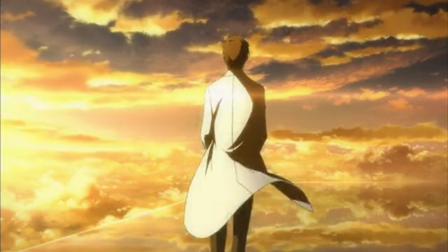 Man white suit hill clouds free wallpaper for desktop - medium preview image