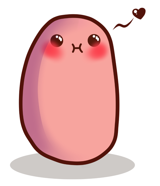 Pink cartoon character red nose free wallpaper for tablet - medium preview image