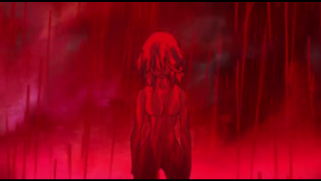 Red background woman red dress free wallpaper for desktop - medium preview image