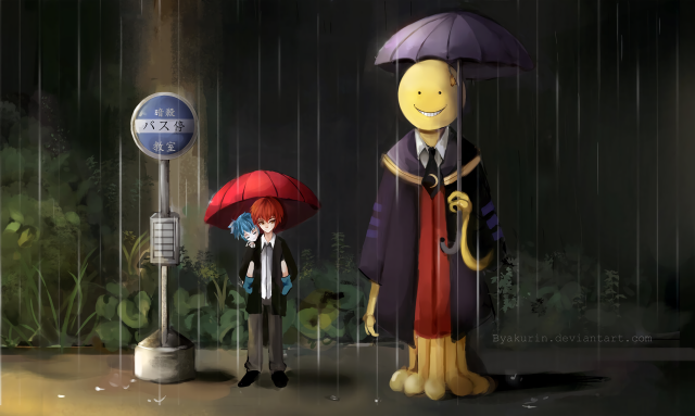 Couple umbrellas rain dog cat free wallpaper for desktop - medium preview image