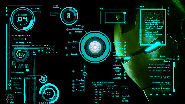 Computer screen blue light black #2 free wallpaper for desktop - medium preview image