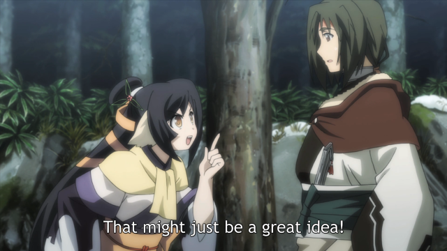 Anime characters woods quote standing free wallpaper for desktop - medium preview image